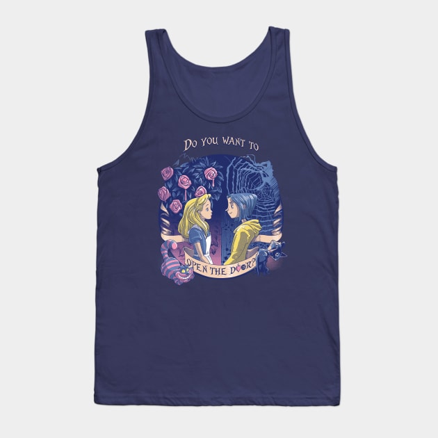 Coraline & Alice "Open the door" Tank Top by Fine_Design